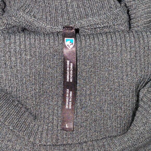 Kuhl Solace Sweater Soft Pine Green Cowl Neck L - Picture 5 of 10